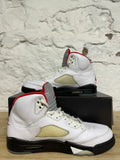 Air Jordan 5 Fire Red Silver Tongue (2020) Sz 10.5