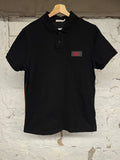 Moncler Red Black Polo Sz M
