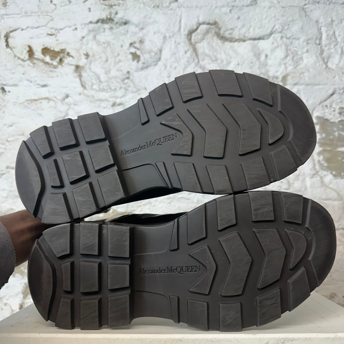 Alexander Mcqueen Olive Black Tread Boot Sz 10 (43)