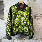 Supreme Skullpile Green Black Jacket Sz L