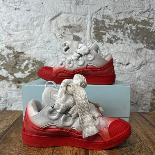 Lanvin Curb White Red Dyed Sneaker Sz 9 (42)