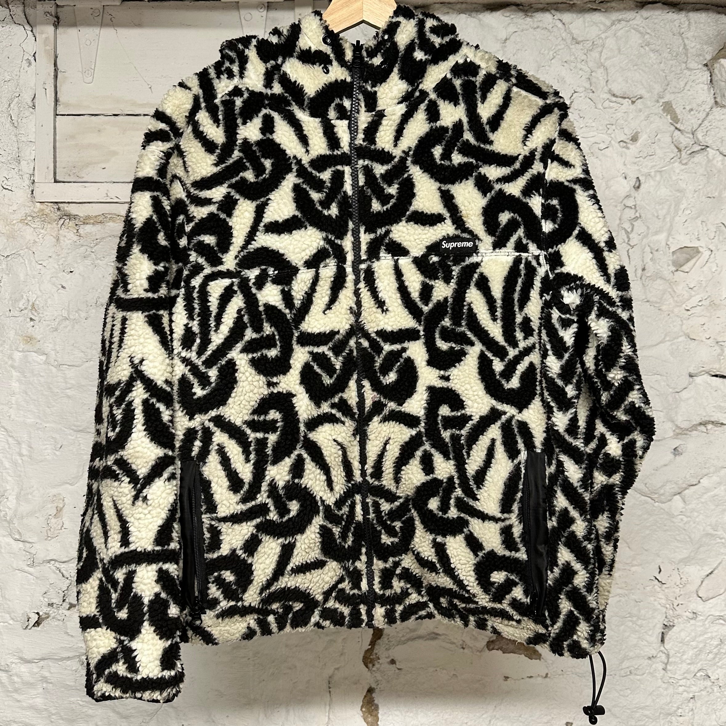 Supreme Reversible Celtic Knot Fleece Jacket Sz S