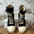 Rick Owens High Cargo Pocket Black Milk Sneaker Sz 6.5 (39.5)