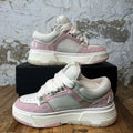 Amiri MA-1 Pink Paisley White Cream Sneaker Sz 7 (40)