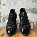 Prada Americas Cup Black Red Patent Sneaker Sz 10.5