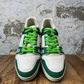 Louis Vuitton Green White Trainer Sneaker Sz 10.5 (9LV)