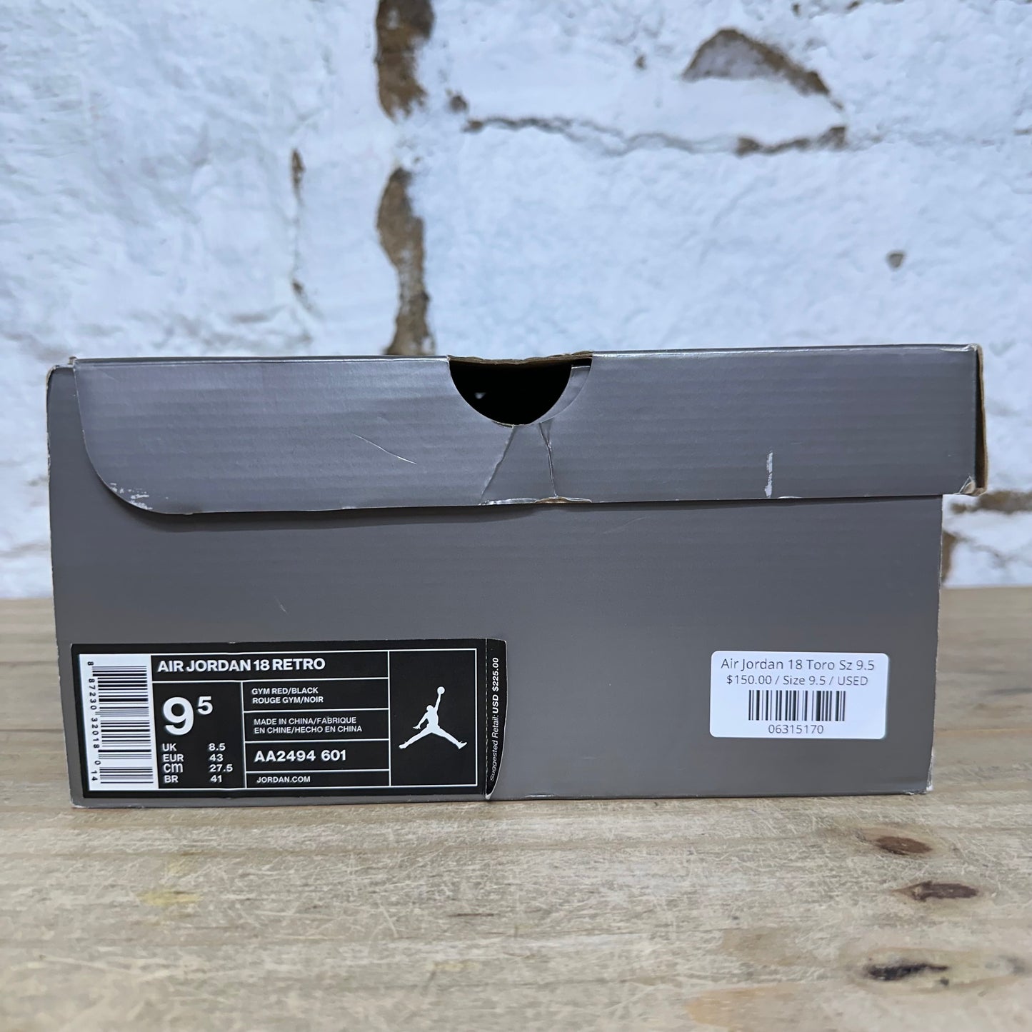 Air Jordan 18 Toro Sz 9.5