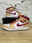 Air Jordan 1 Mid Cardinal Red Sz 13 DS