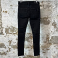 Amiri MX1 Grey Paisley Black Denim Jeans Sz 29