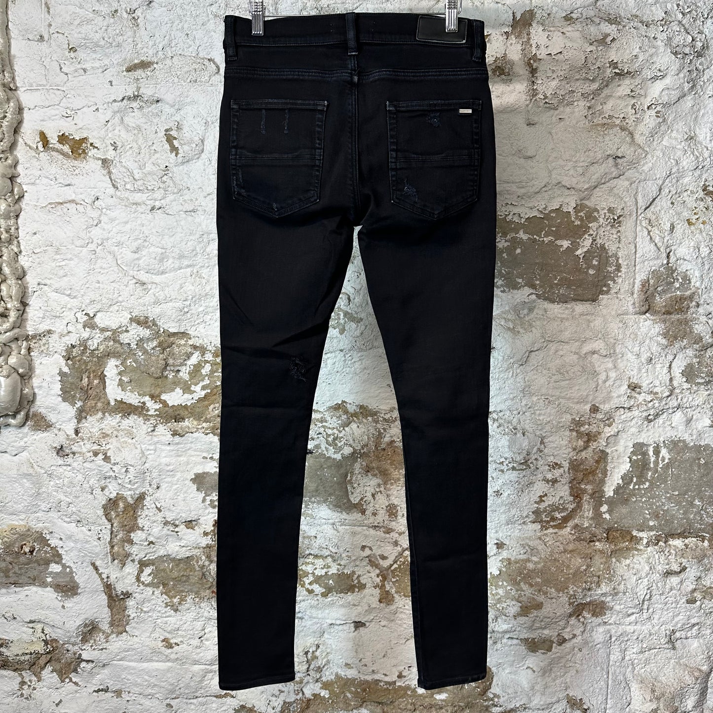 Amiri MX1 Grey Paisley Black Denim Jeans Sz 29