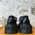 Louis Vuitton Black Baroque Loafer Sz 9.5 (8LV)