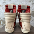 Rick Owens Geobasket Cardinal Red Milk Sneaker Sz 7 (40)