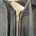 Chrome Hearts Malibu Black Thermal Zip Up Hoodie Sz S