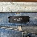 Amiri MX1 Black Paisley Blue Denim Jeans Sz 34
