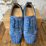 Christian Louboutin Light Blue Suede Spike Low Sz 12.5 (45.5)