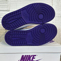 Air Jordan 1 High Purple Metallic Sz 5.5(7W)