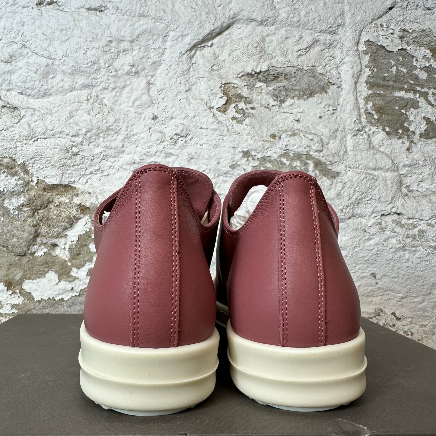 Rick Owens Leather Thulian Milk Sneaker DS