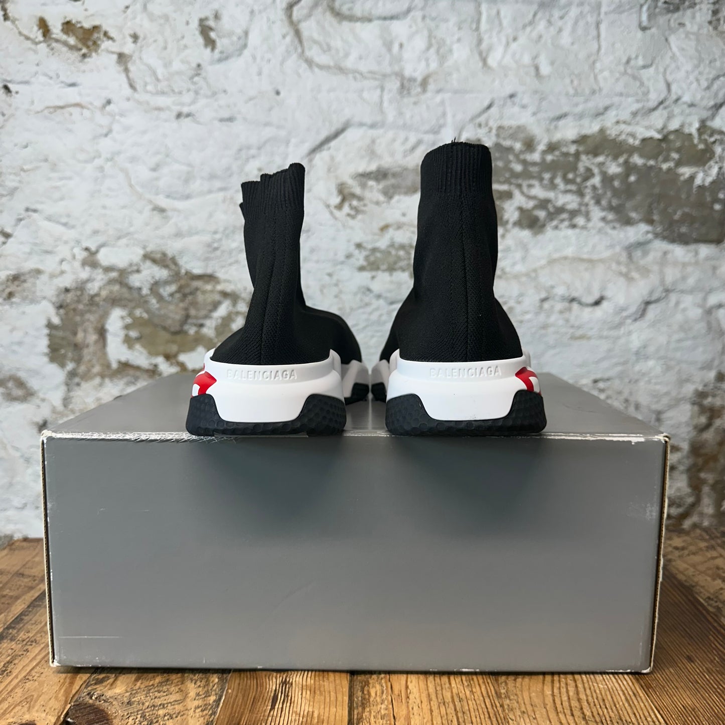 Balenciaga Sock Runner Black White Red Sneaker DS