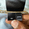 Amiri MX1 Camo Patch Light Blue Denim Jeans Sz 40