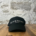 Givenchy White Spellout Black Hat