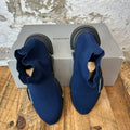 Baleciaga Navy Black Sock Runner Sneaker Sz 8 (41)