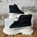 Alexander McQueen Black Padded White Tread Boot Sz 5 (37)