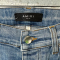 Amiri Camo Bones Blue Denim Jeans Sz 30