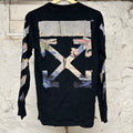Off White Paintings Black L/S T-Shirt Sz XXS