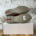 Prada Americas Cup Vintage Red Leather Grey Sneaker Sz 11