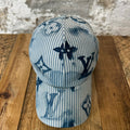 Louis Vuitton Hickory Stripes Monogram Hat Sz (60)