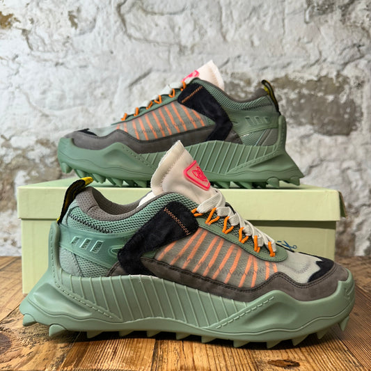 Off-White ODSY 1000 Black Green Sneaker Sz 10 (43)