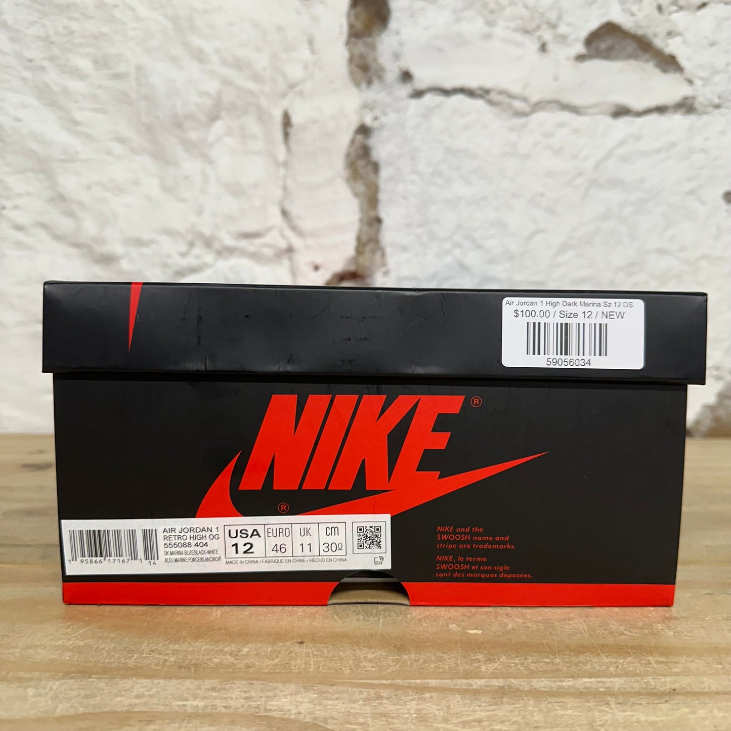 Air Jordan 1 High Dark Marina Sz 12 DS