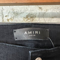 Amiri Knee Rip Faded Black Denim Jeans Sz 34
