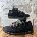 Lanvin Curb Black White Lace Black Sneaker Sz 10 (43)