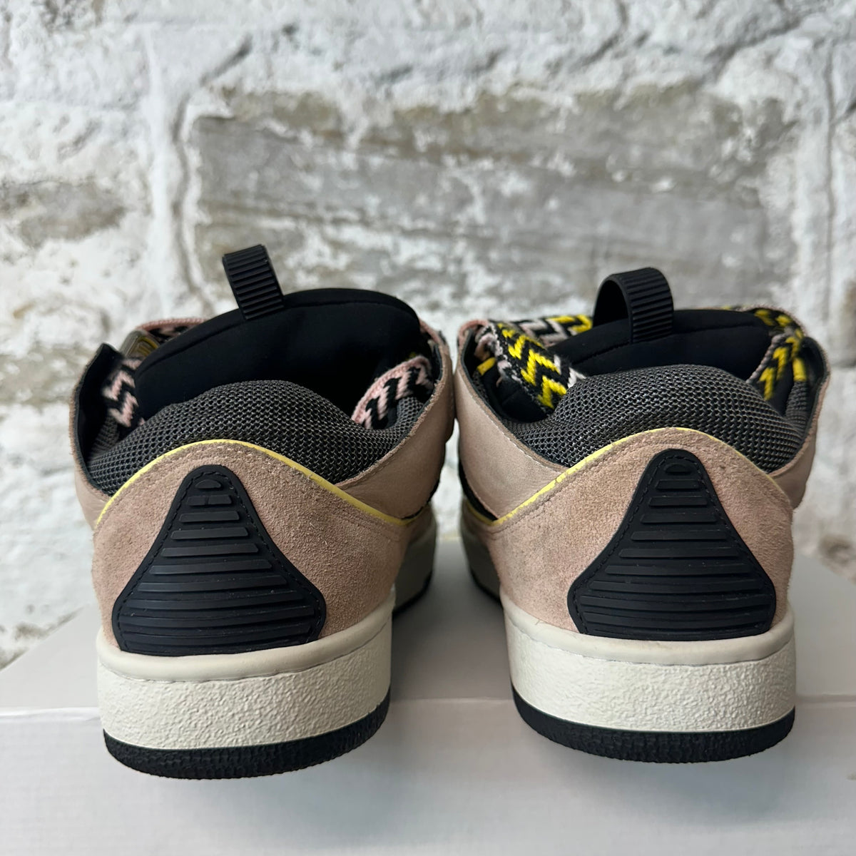 Lanvin Curb Pink White Black Sneaker Sz 7 (40)