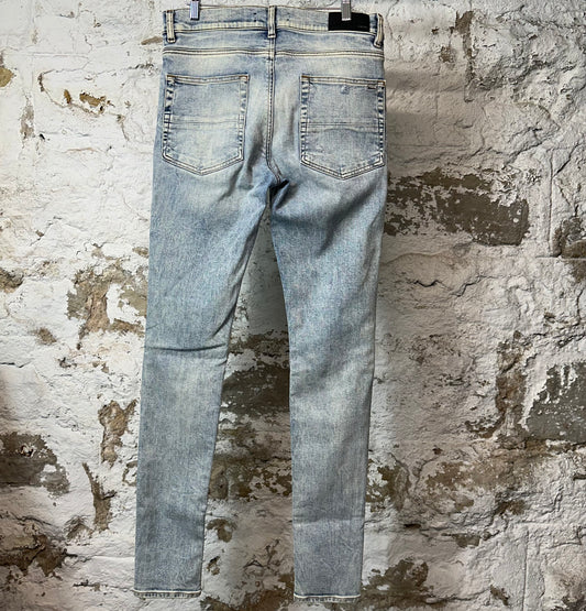 Amiri MX1 Tie Dye Blue Denim Jeans Sz 32
