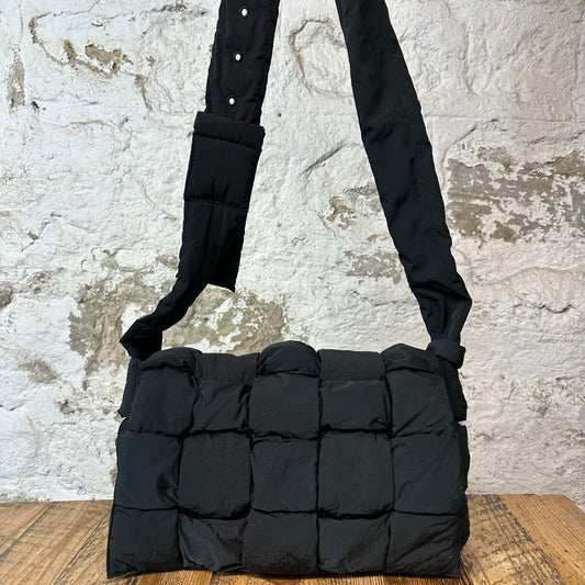 Bottega Veneta Black Padded Cassette Shoulder Bag