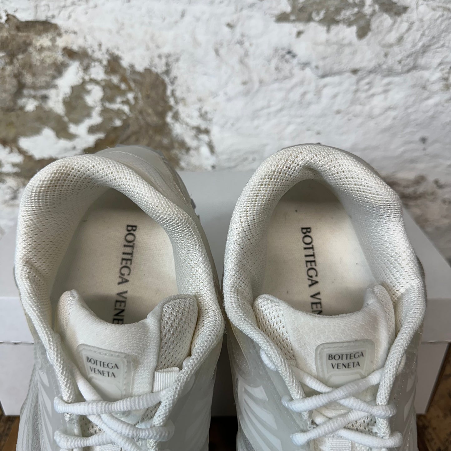 Bottega Veneta Transparent White Orbit Sneaker Sz 12 (45)