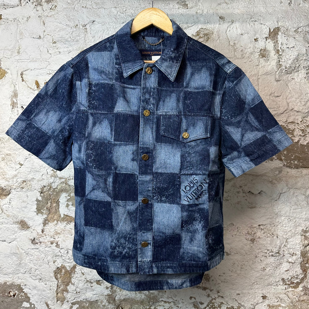Louis Vuitton Salt Damier Button Up Shirt Sz S