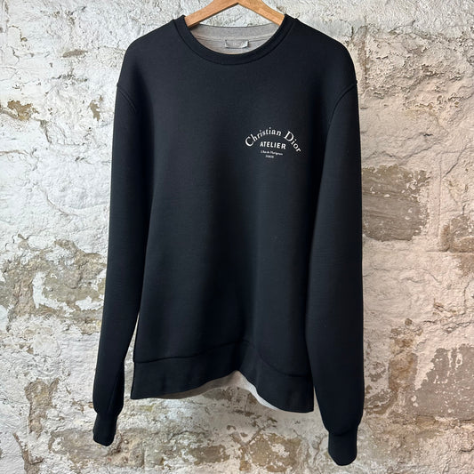 Dior Atelier Logo Sweater Black Sz XL