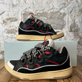 Lanvin Curb Black Red White Sneaker Sz 7 (40)