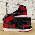 Air Jordan 1 High Patent Bred Sz 9.5