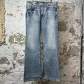 Balenciaga Lost Tape Flare Blue Denim Jeans Sz M