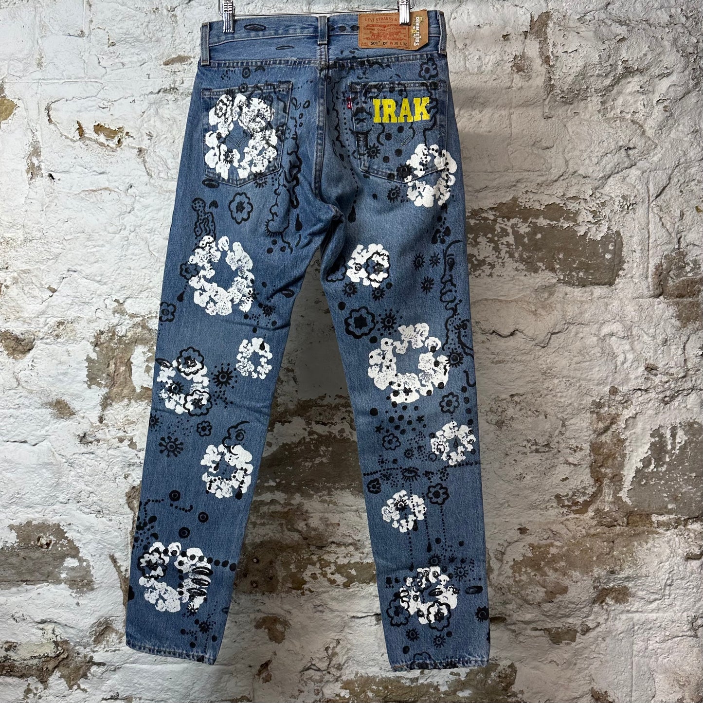 Denim Tears White CW Irak Blue Denim Jeans Sz 30