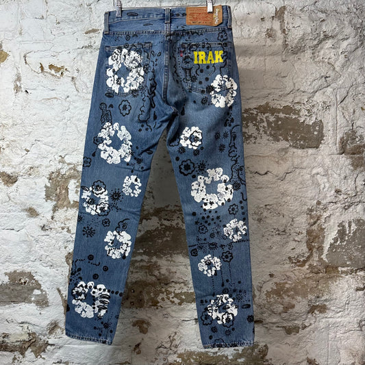 Denim Tears White CW Irak Blue Denim Jeans Sz 30