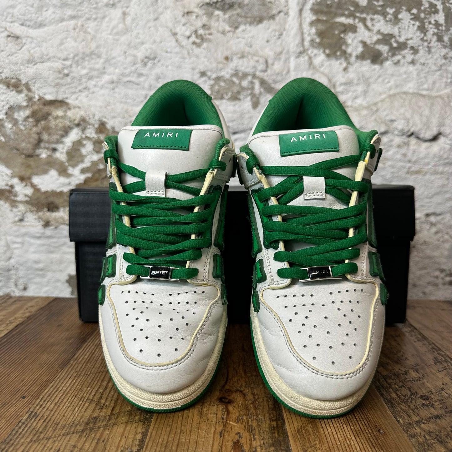 Amiri Green Skeleton White Sneaker Sz 7 (40)