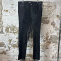 Amiri Fringe Wire Black Denim Jeans Sz 38