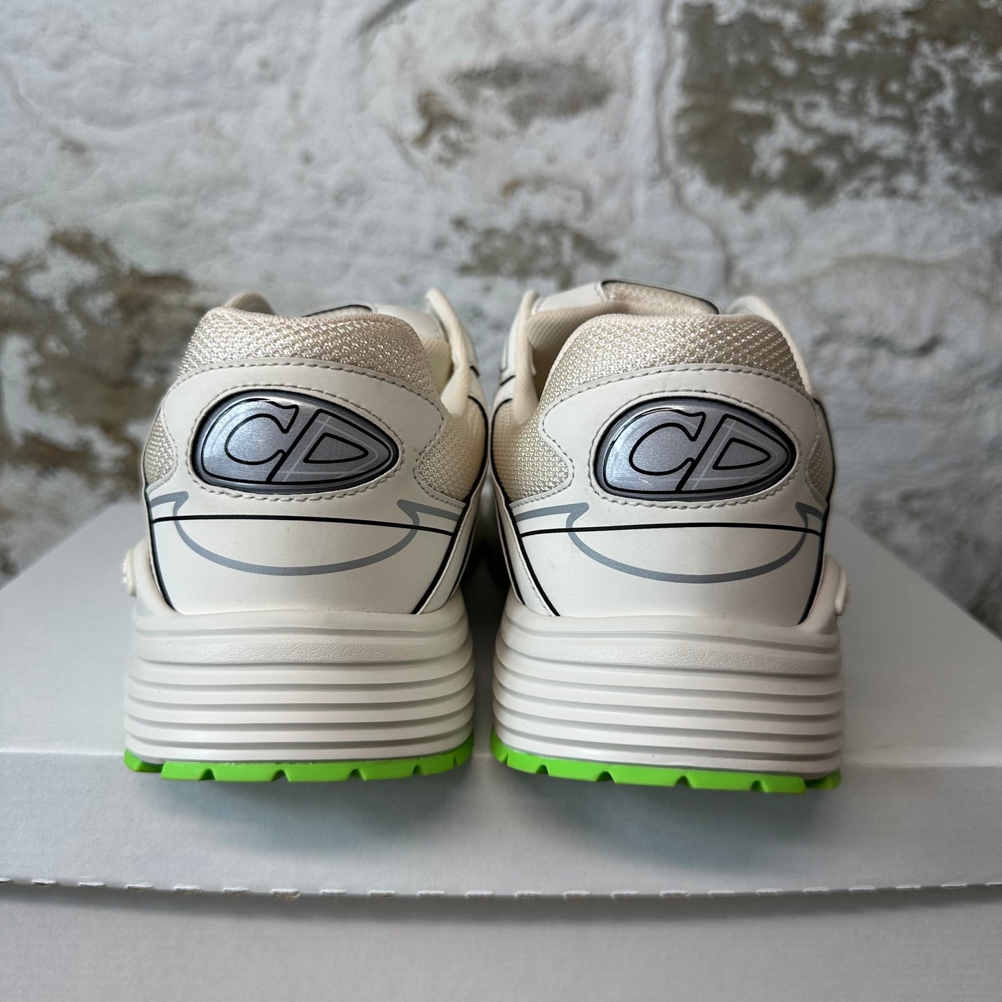 Dior B30 White Lime Green Sneaker Sz 9 (42)