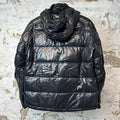 Moncler Maya Guibbotto Black Puffer Jacket Sz M (2) (Sleeve Flaw)