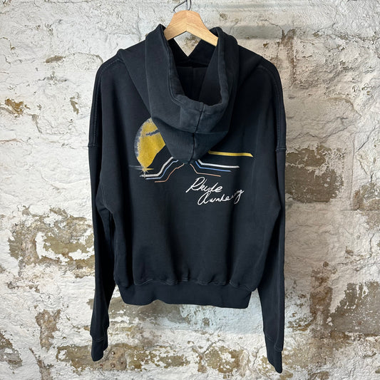 Rhude Awakening Hoodie Black Sz S